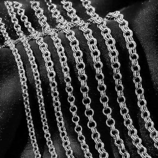 Stainless Steel Simple Ot Buckle Double Circle O-Word Batch Corner Chain