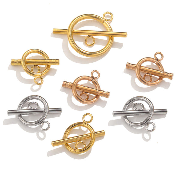 10PCS/Bag Stainless Steel Ot Buckle Tail Closure Buckle Necklace Bracelet Buckle Diy Jewelry Accessories