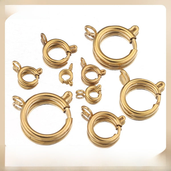 20PCS/Bag Stainless Steel Clasp Slingshot Buckle Spring Buckles