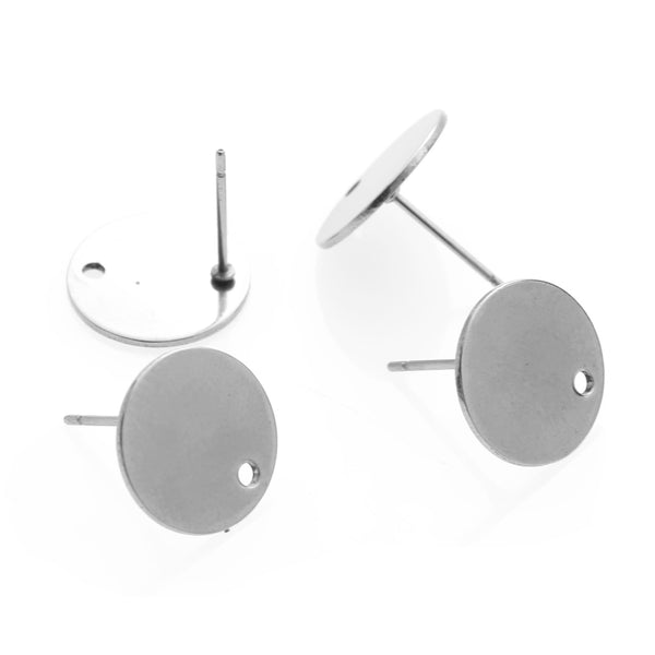 Stainless Steel Disc Welding Pins Ear Hooks Small Earrings Diy Earrings Handmade Accessories Hypoallergenic