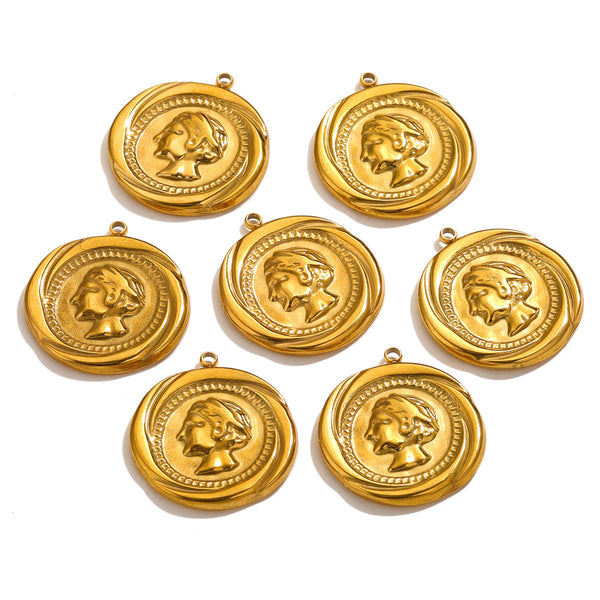 Stainless Steel Queen Pendant Diy Jewelry Accessories