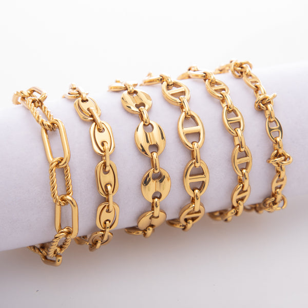 Stainless Steel Bracelet Personality High-End Hip-Hop Punk Stainless Steel Jewelry