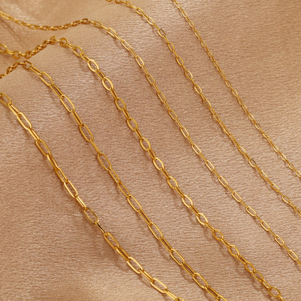 Stainless Steel Semi-Finished Chain Diy Jewelry Necklace