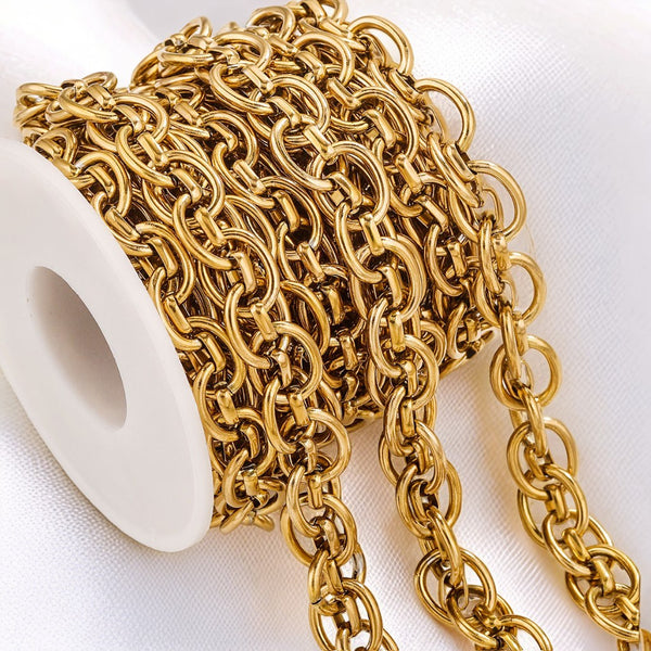 Stainless Steel O-Chain Vacuum Multi-Layer Necklace Bracelet Hip Hop Fashion With Jewelry Stainless Steel Chain