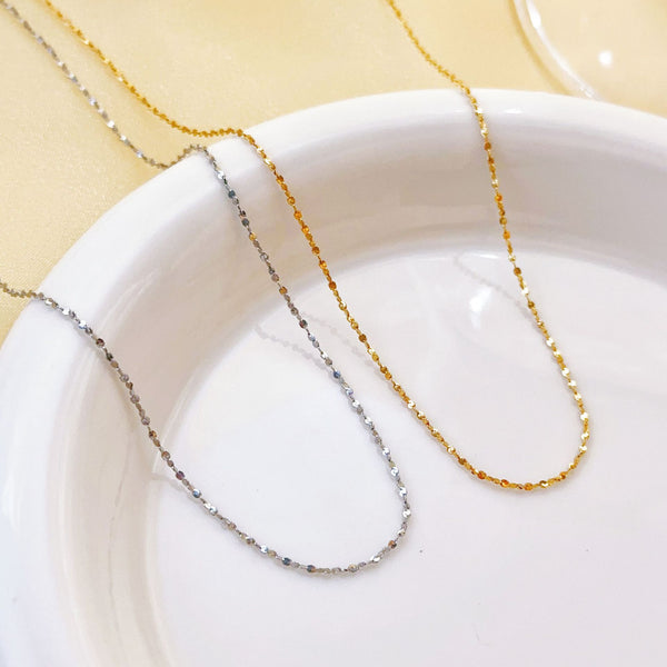 Broken Stars Thin Chain Stainless Steel Necklace Bare Chain Does Not Fade