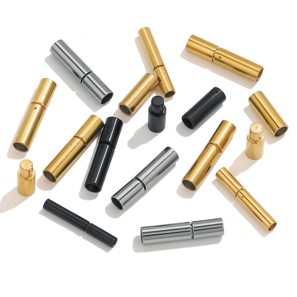 Stainless Steel Long Round Rotary Buckle Jewelry Accessories Diy Accessories