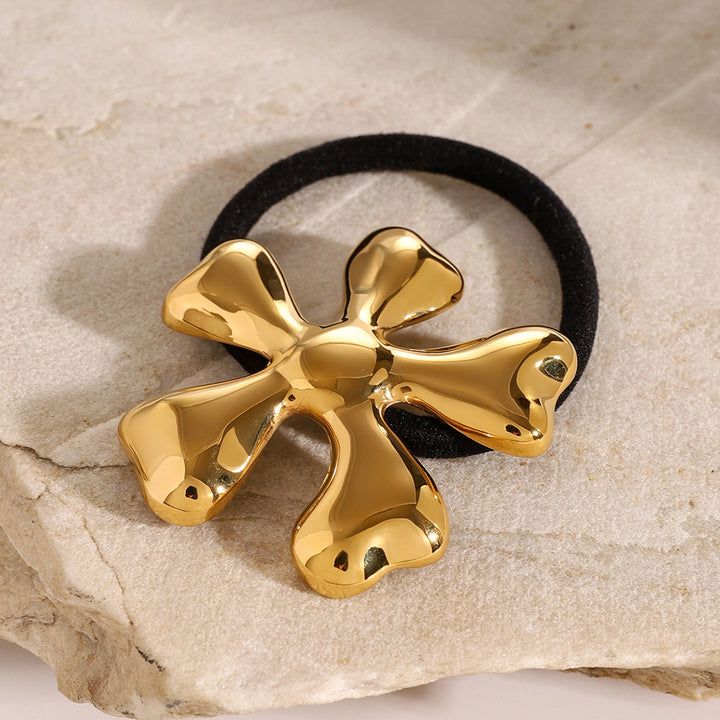 Stainless Steel Hair Rope Flower Hair Ring Headdress Hair Ornament Head Rope