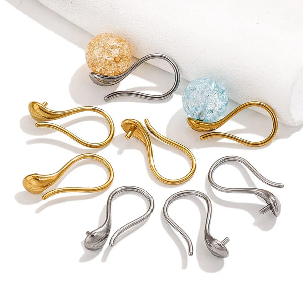 Stainless Steel Pearl Ear Hook Accessories High Heels Ear Hook U-Shaped Diy Jewelry Accessories