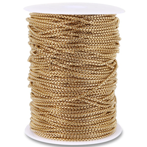 Stainless Steel Square Pearl Keel Chain Necklace Jewelry With Chain Flower Basket Thick Chain