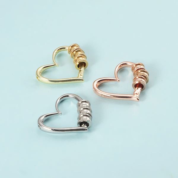 Hollow Heart-Shaped Love Pendant Diy Beaded Handmade Small Waist Accessory
