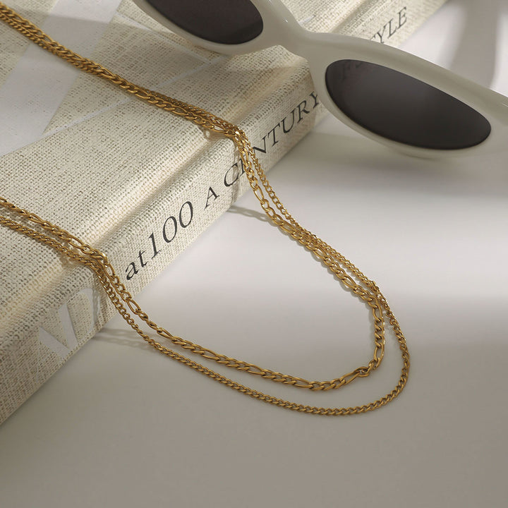 Stainless Steel Jewelry Non-Fading Light Luxury High-End Clavicle Chain