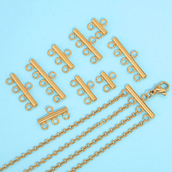 10PCS/Bag Stainless Steel Connection Necklace Bracelet Clasp Diy Handmade Jewelry Accessories