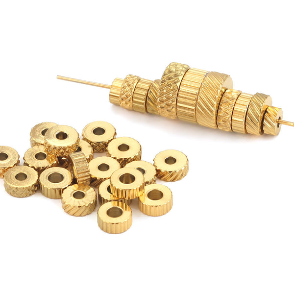 Stainless Steel Reticulated Beads Drilled Beads Tube Beads Diy Handmade Jewelry Accessories Spot