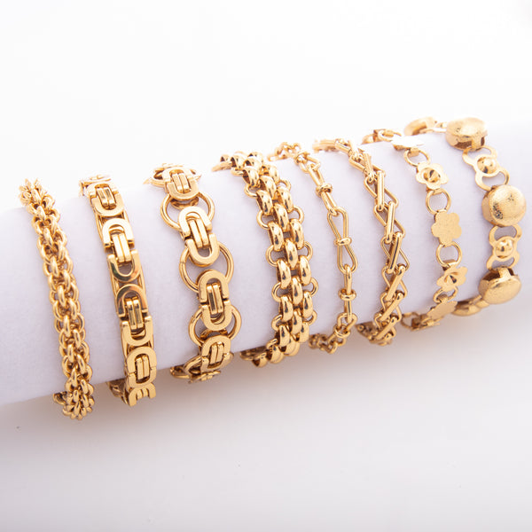 Thick Stainless Steel Bracelet Personality High-End Hip-Hop Punk Stainless Steel Jewelry