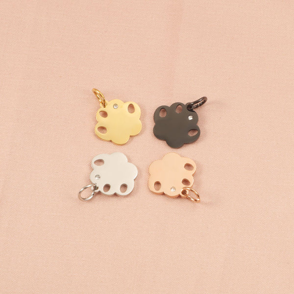 Stainless Steel Dog Claw Cat Paw Pendant Hanging Ring Pet Cat Dog Accessories Personalized Diy Accessories