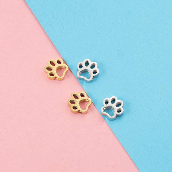 Dog Paw Small Hole Bead Accessories Cute And Exquisite Pet Dog Paw Small Pendant