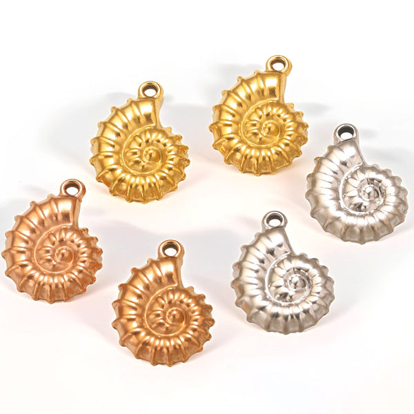 Stainless Steel Conch Necklace Jewelry Pendant Multi-Shape Pendant Diy Jewelry Accessories