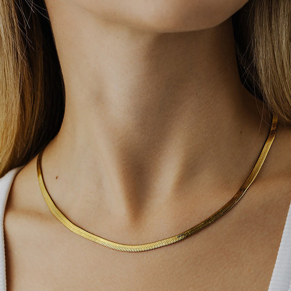 18k Gold-Plated Stainless Steel Necklace Popular Women's Necklace