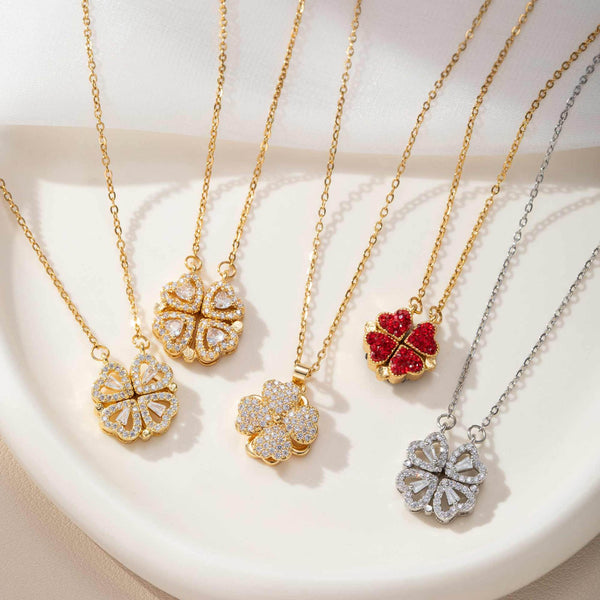 Clover Necklace Women's Clavicle Chain Stainless Steel Non-Fading Necklace