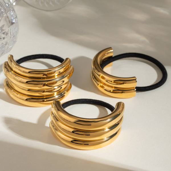 Stainless Steel Hair Rope Hair Ring High-End Ins Headdress Head Rope