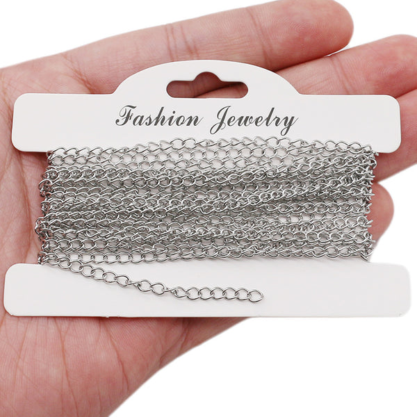 Stainless Steel Tail Chain Extension Chain Diy Handmade Jewelry Accessories