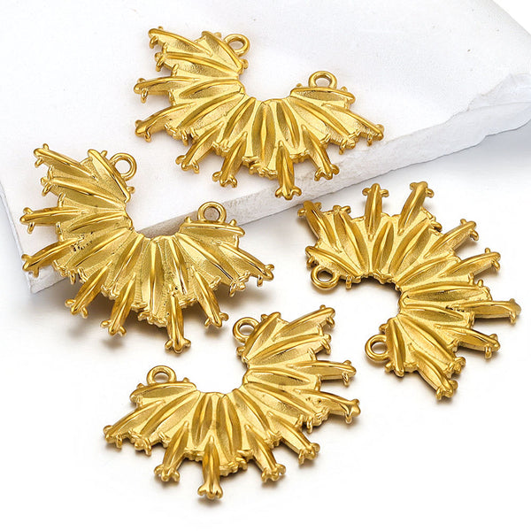 Stainless Steel Double Hole Launch Tassel Pendant Diy Pendant Jewelry Accessories