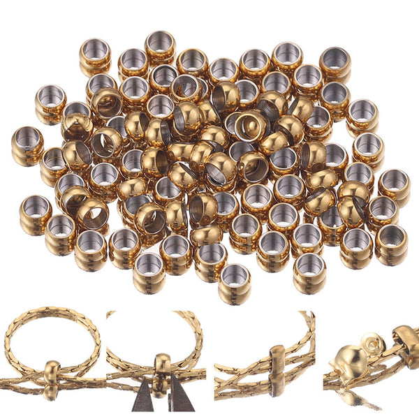 Stainless Steel Positioning Beads Can Be Clamped Flat Beads