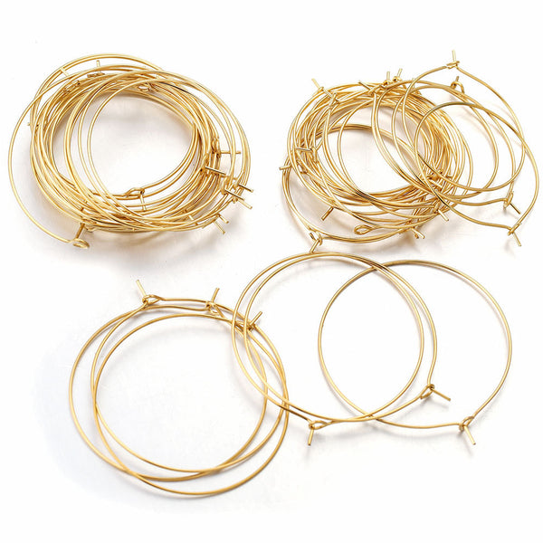 Stainless Steel Earring Accessories Stainless Steel Pendant Round 9 Ear Hooks Diy Earrings Rings Jewelry Accessories