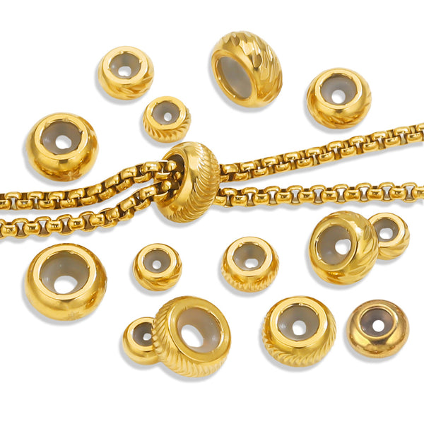 Stainless Steel Adjustable Silicone Handmade Loose Beads Diy Jewelry